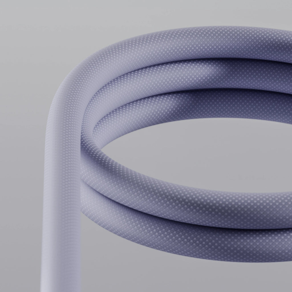 Purple iMac Nylon Braided Cord PBR Texture - Example Scene Visualization | Superellipse