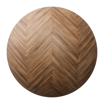 Teak Chevron Wood Floor PBR Texture - Sphere Swatch Preview | Superellipse