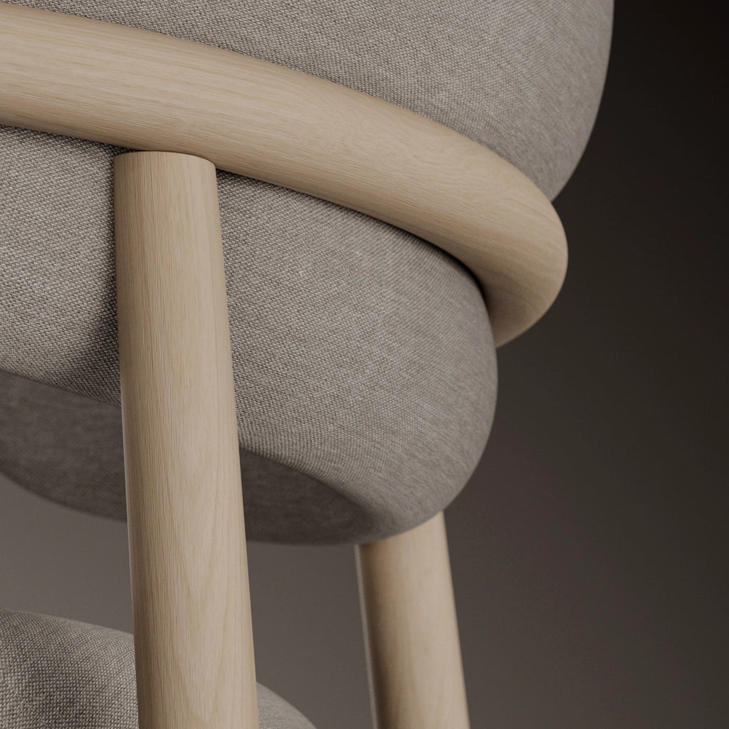 Ash Slip Matched Natural Veneer Wood PBR Texture - Example Scene Visualization | Superellipse