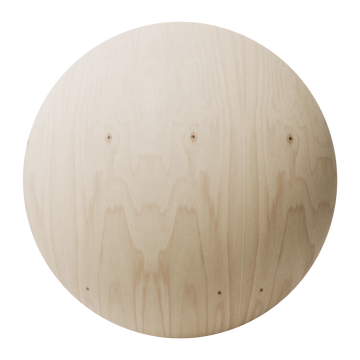 Plywood Book Matched Wood Veneer PBR Texture - Sphere Swatch Preview | Superellipse