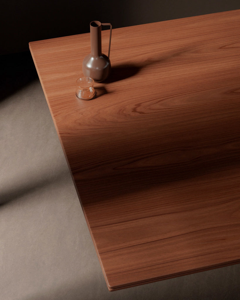 Australian Red Mahogany Crown Cut Veneer Wood PBR Texture - Example Scene Visualization | Superellipse