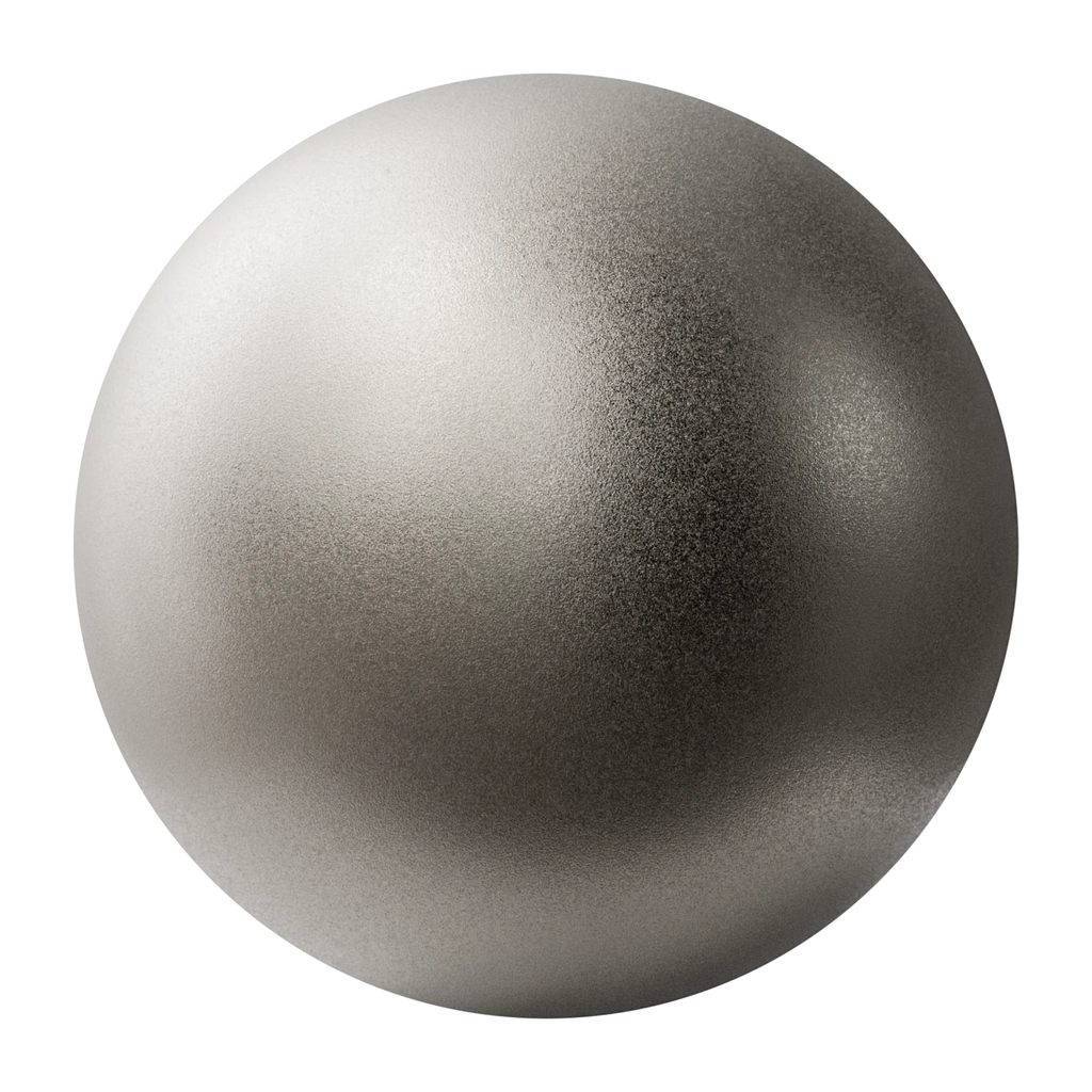 Sandblasted Titanium Metal PBR Texture - Sphere Swatch Preview | Superellipse