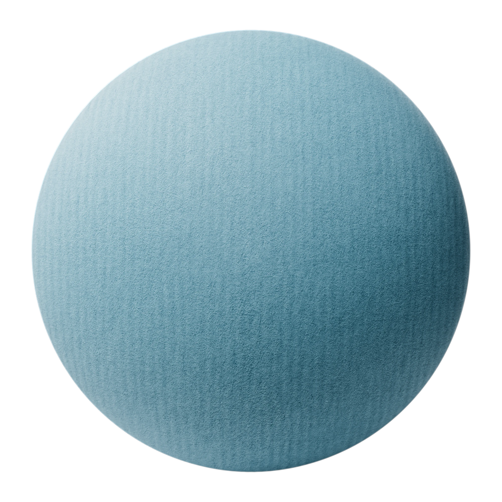 Linear Embossed Peacock Blue Paper PBR Texture - Sphere Swatch Preview | Superellipse