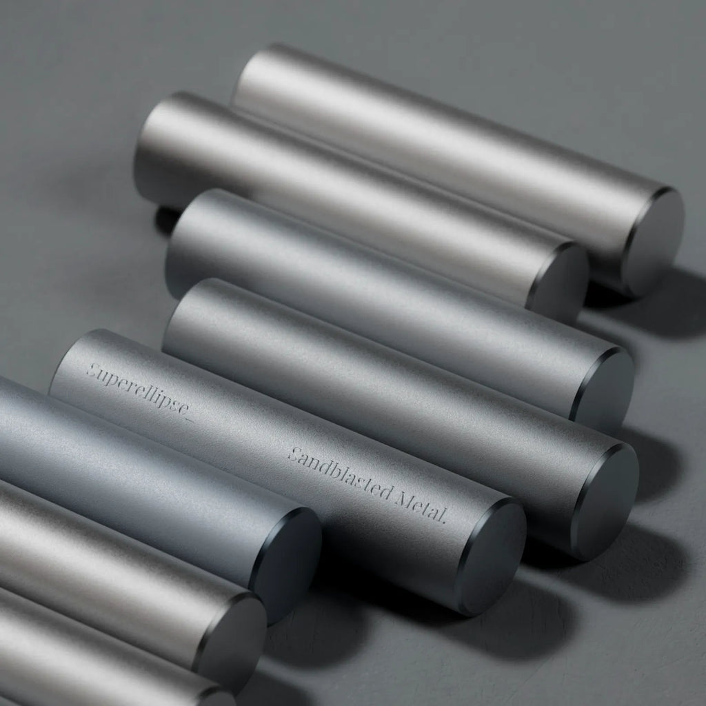 Sandblasted Matte Chrome Metal PBR Texture - Example Scene Visualization | Superellipse