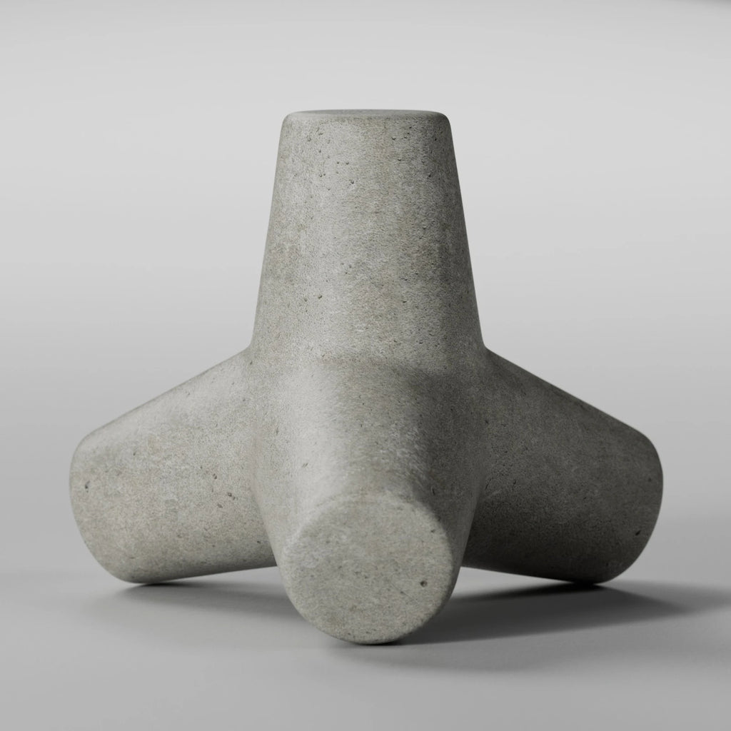 Rough Hand Poured Cast Concrete PBR Texture - Example Scene Visualization | Superellipse