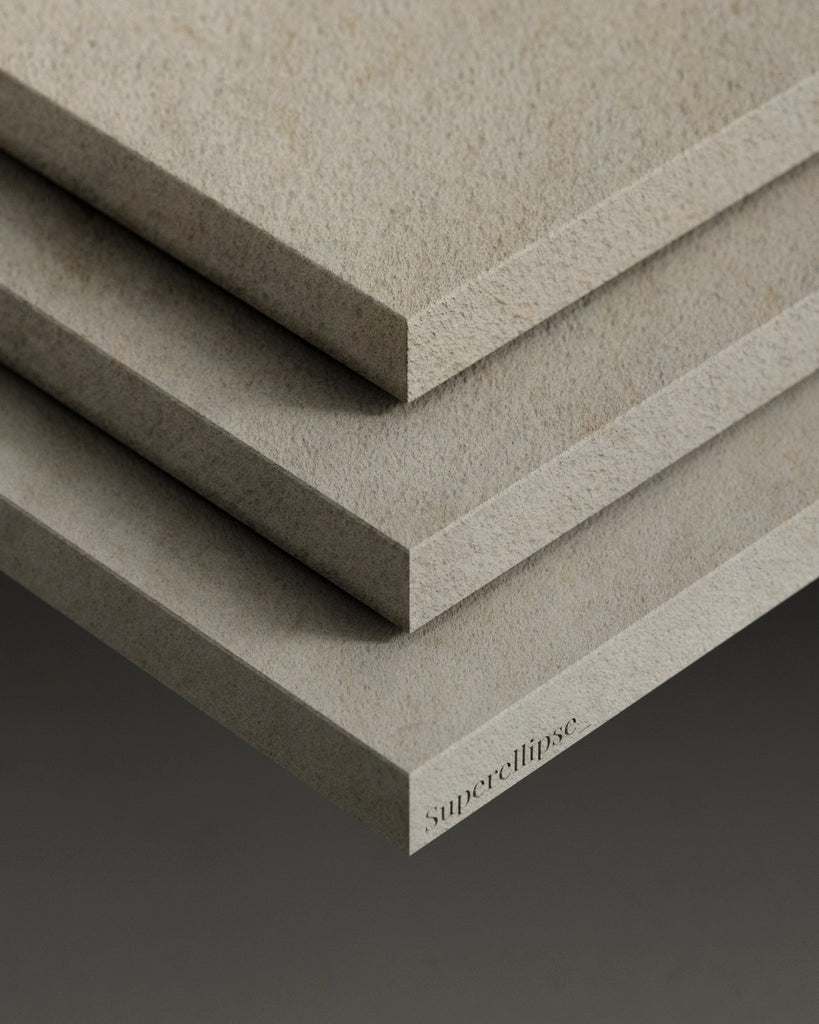 Moca Creme Bush Hammered Limestone PBR Texture - Example Scene Visualization | Superellipse
