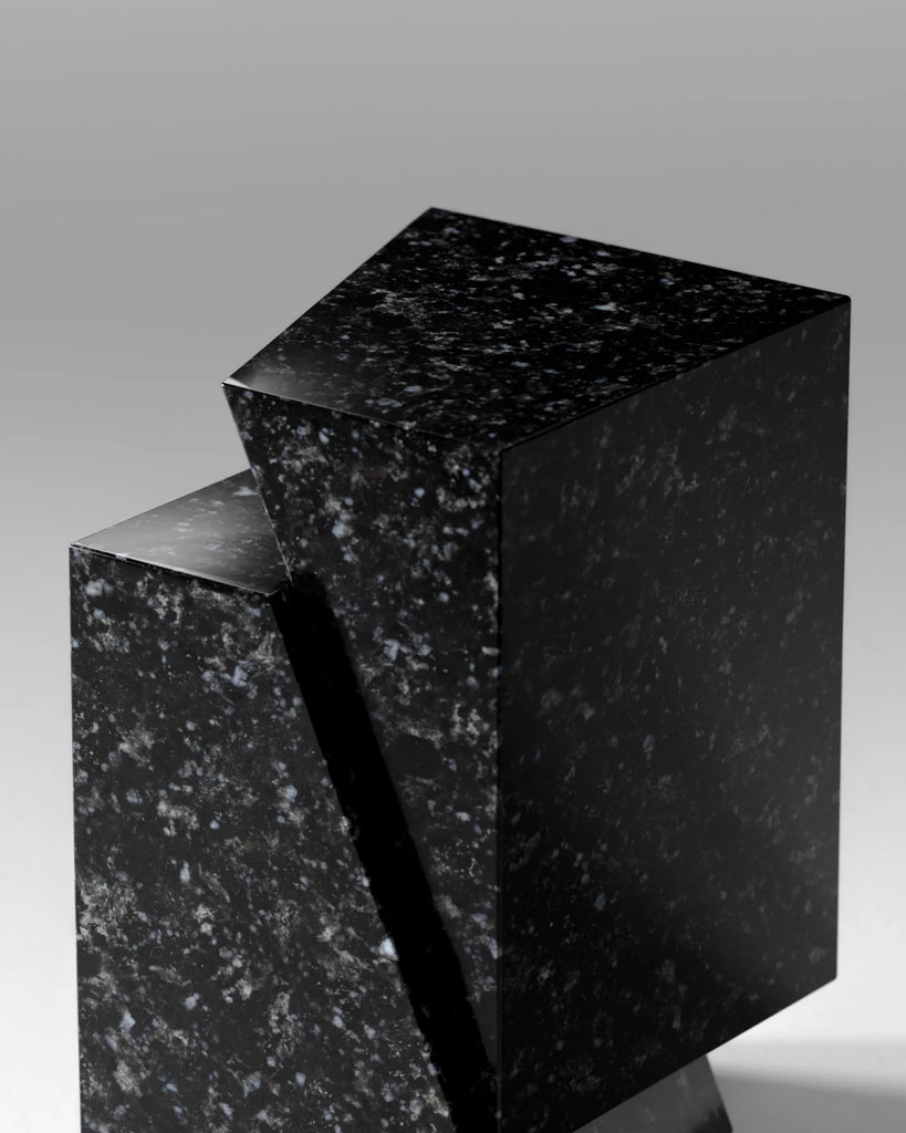Rajasthan Black Polished Granite Slab PBR Texture - Example Scene Visualization | Superellipse