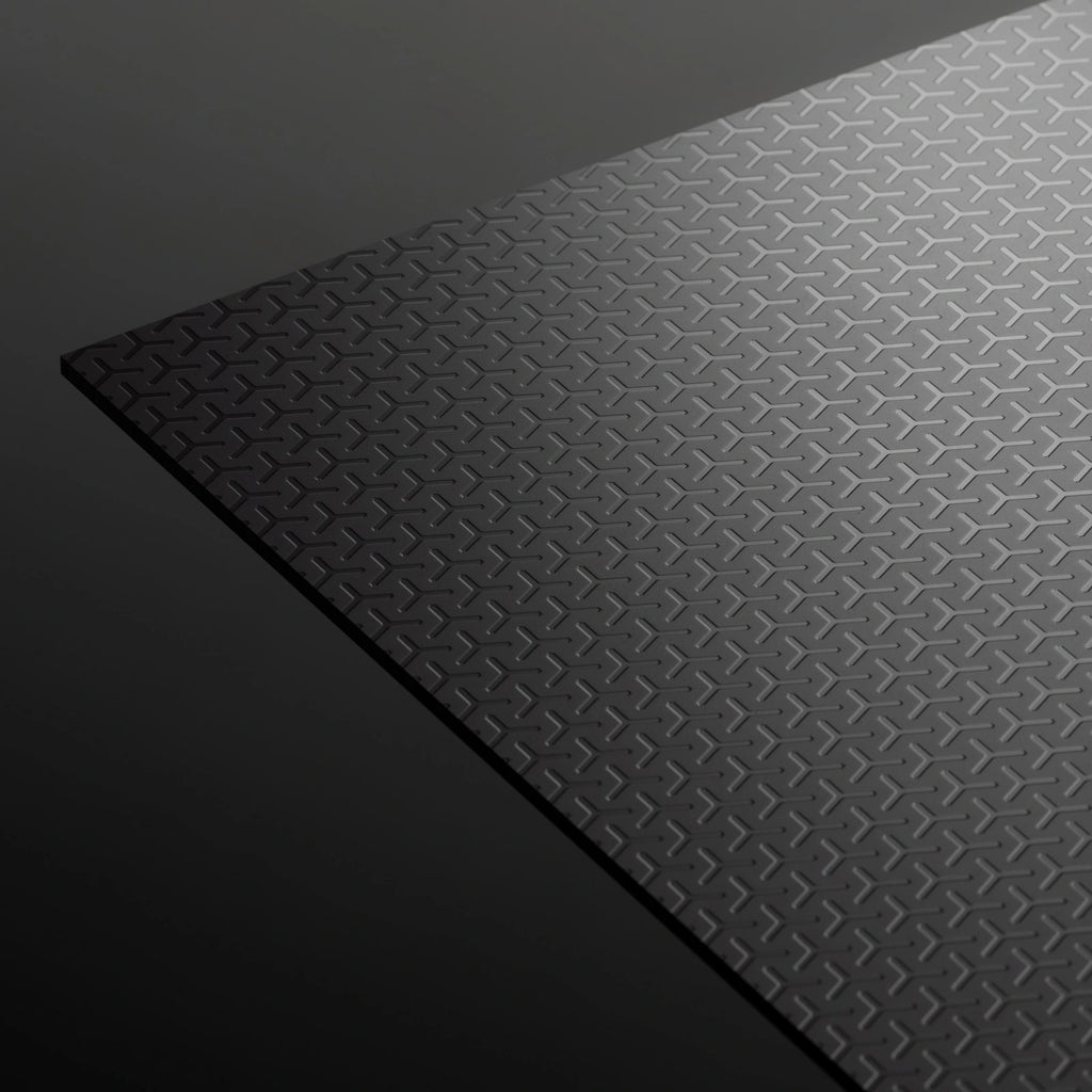 Embossed Y Lattice Patterned Plastic PBR Texture - Example Scene Visualization | Superellipse