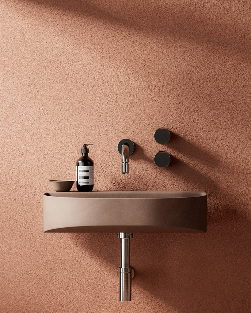 Terracotta Pigmented Stucco Facade PBR Texture - Example Scene Visualization | Superellipse