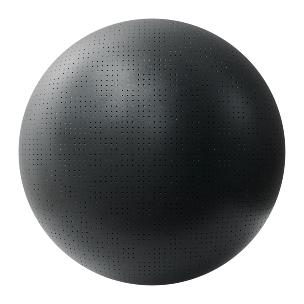 Geometric Circle Square Textured Plastic PBR Texture - Sphere Swatch Preview | Superellipse
