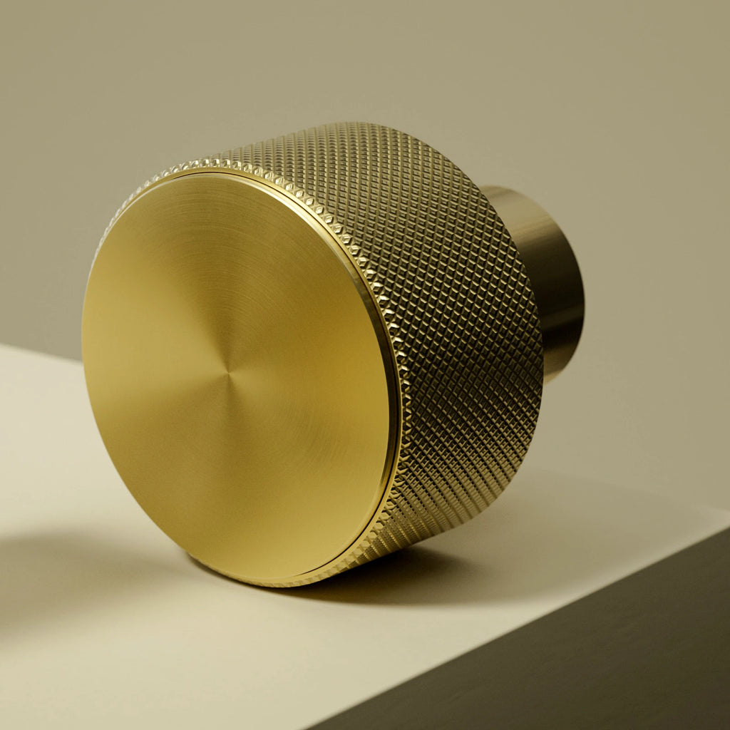 Radial Brushed Brass Metal PBR Texture - Example Scene Visualization | Superellipse