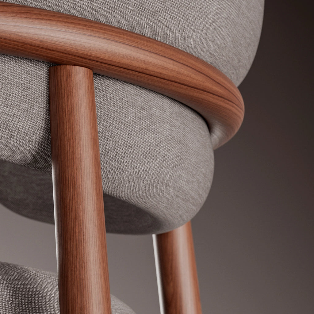 Australian Red Mahogany Book Matched Veneer Wood PBR Texture - Example Scene Visualization | Superellipse