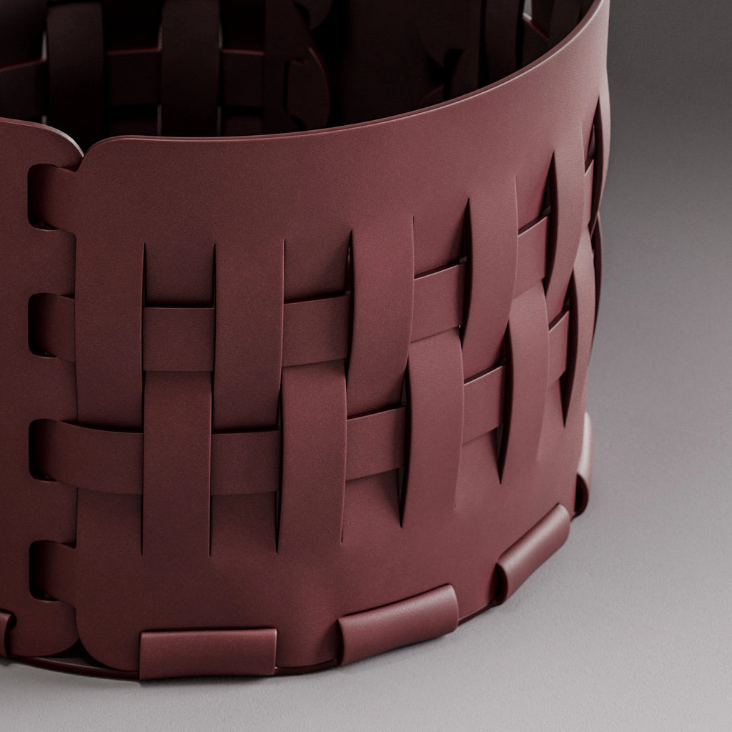 Aniline Top Grain Savannah Merlot Red PBR Texture - Example Scene Visualization | Superellipse