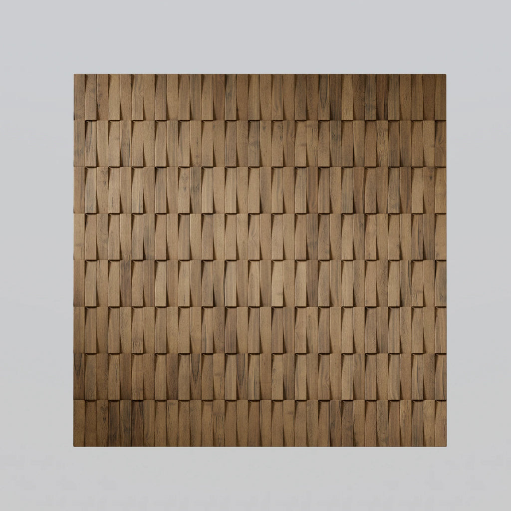 Architectural Unfinished Oak Wood Panel PBR Texture - Example Scene Visualization | Superellipse