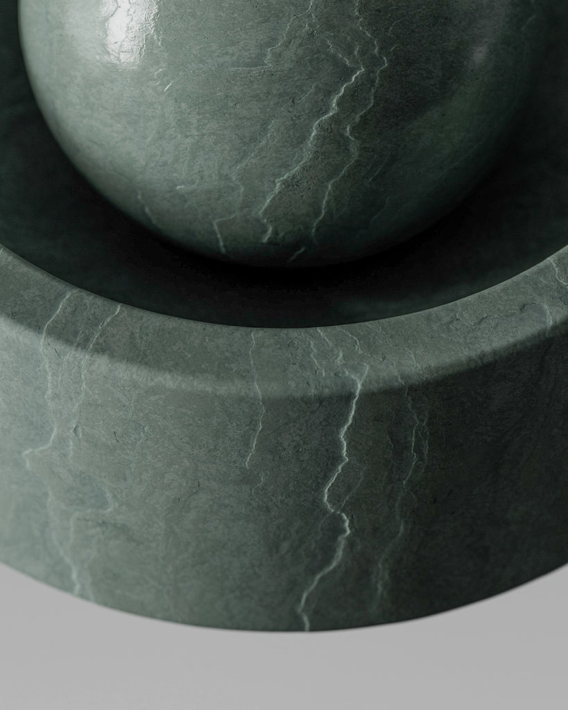 Westland Green Cleft Slate Stone PBR Texture - Example Scene Visualization | Superellipse