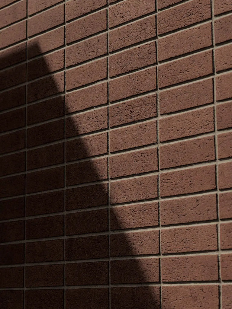 Red Clay Dragfaced Stack Bond Brick PBR Texture - Example Scene Visualization | Superellipse