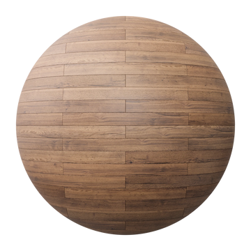 English Chestnut Oak Brick Bond Wood Floor PBR Texture - Sphere Swatch Preview | Superellipse
