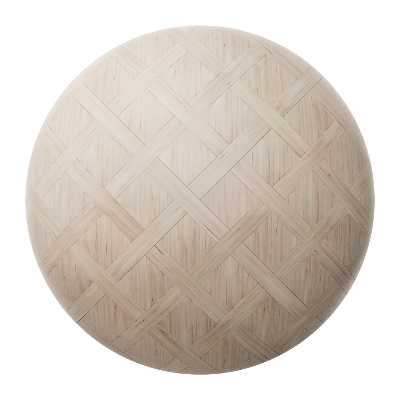 Douglas Fir Basketweave Wood Floor PBR Texture - Sphere Swatch Preview | Superellipse