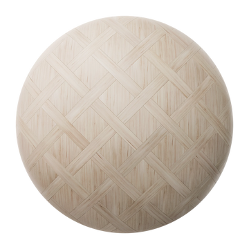 Douglas Fir Basketweave Wood Floor PBR Texture - Sphere Swatch Preview | Superellipse