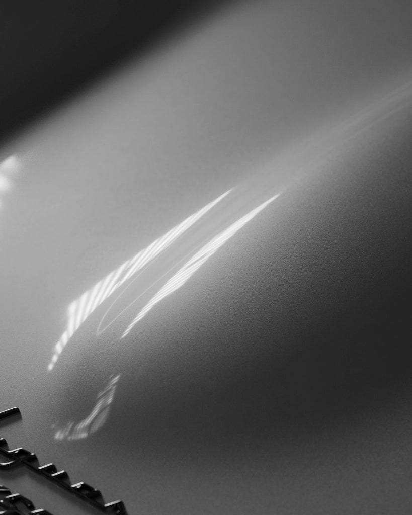 Alpine White Metallic Gloss Paint PBR Texture - Example Scene Visualization | Superellipse