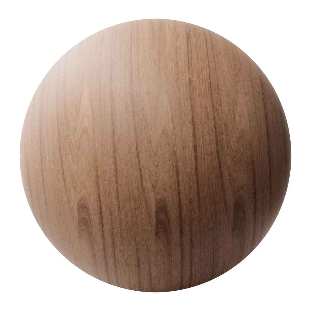 Mahogany Slip Matched Veneer Wood PBR Texture - Sphere Swatch Preview | Superellipse