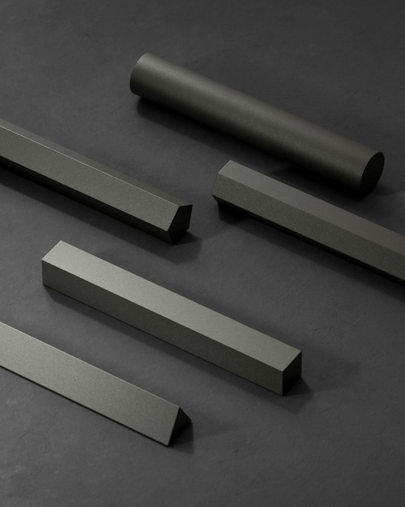 Sandblasted Matte Tungsten Metal PBR Texture - Example Scene Visualization | Superellipse