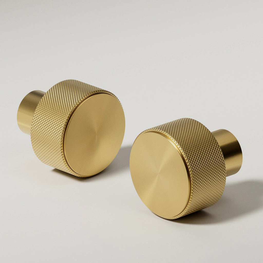 Diamond Concave Knurled Gold Metal PBR Texture - Example Scene Visualization | Superellipse
