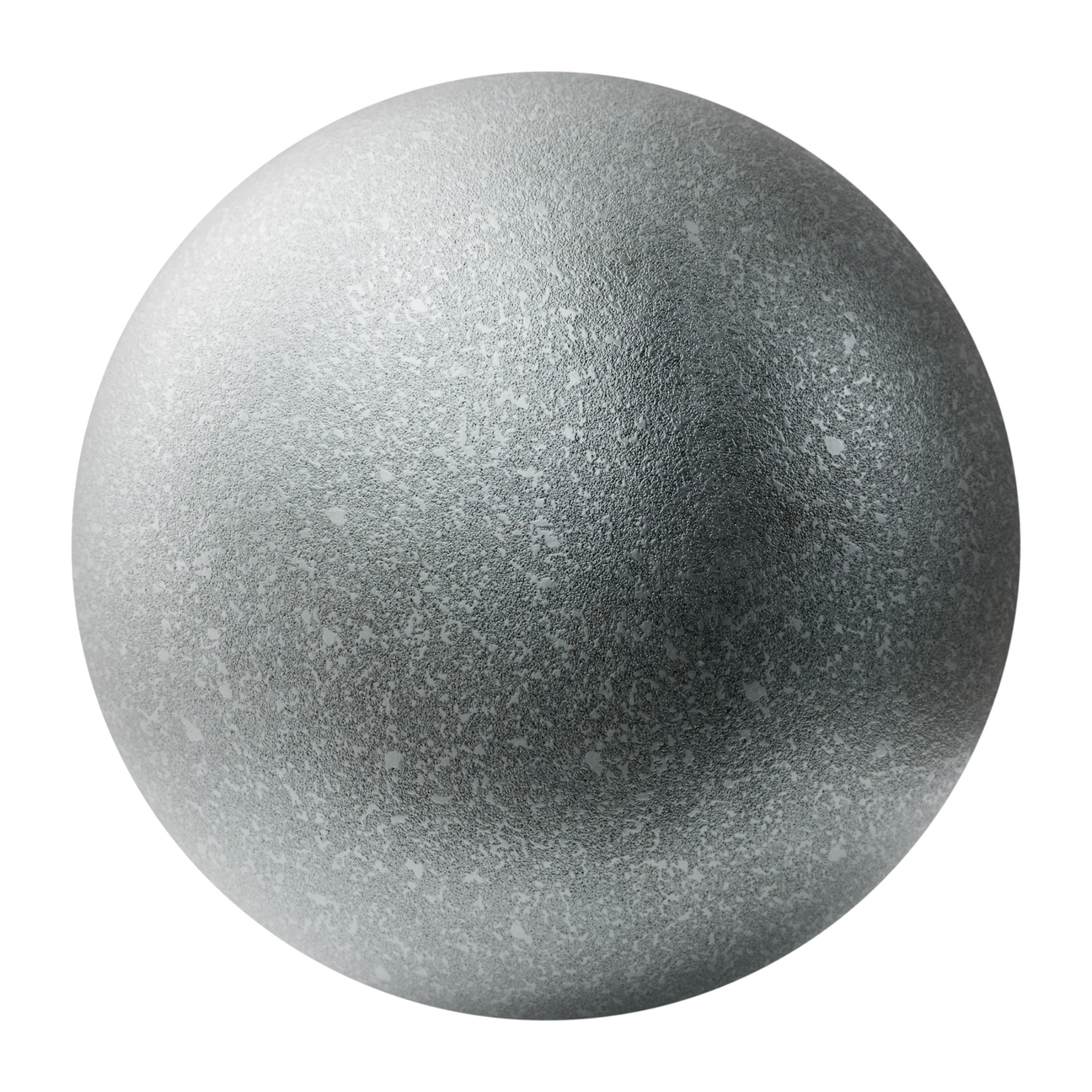 Industrial Cast Zinc Metal PBR Texture - Sphere Swatch Preview | Superellipse