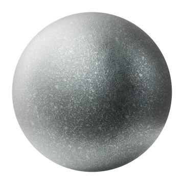 Industrial Cast Zinc Metal PBR Texture - Sphere Swatch Preview | Superellipse