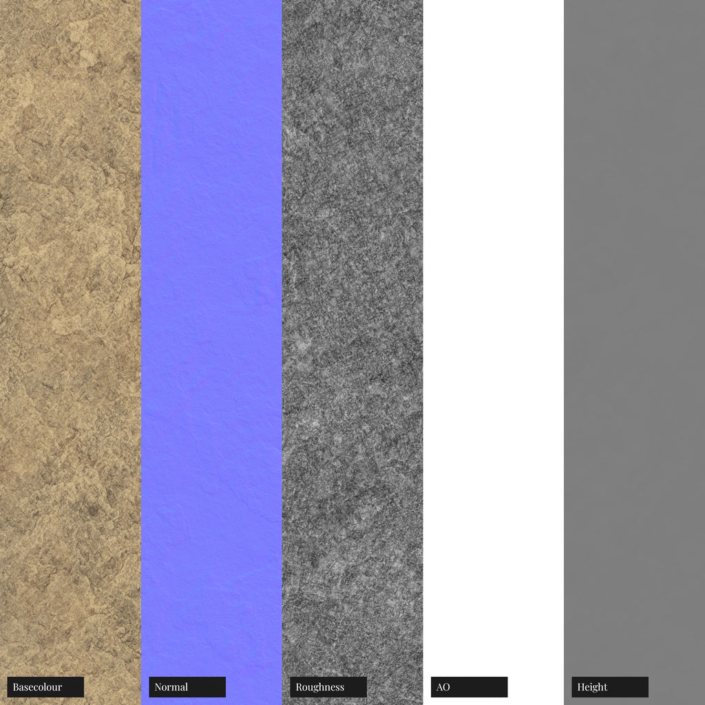 Worn Aged Brass Metal PBR Texture - Example Scene Visualization | Superellipse