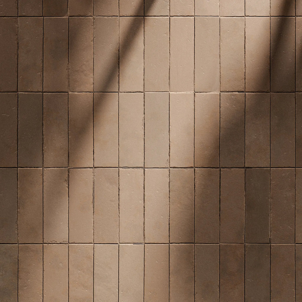 Terracotta Soft Dusted Brick Tiles PBR Texture - Example Scene Visualization | Superellipse