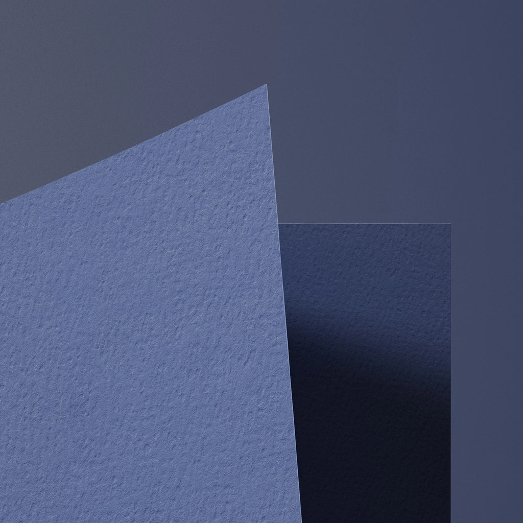 Embossed Mazarine Blue Strathmore Paper PBR Texture - Example Scene Visualization | Superellipse