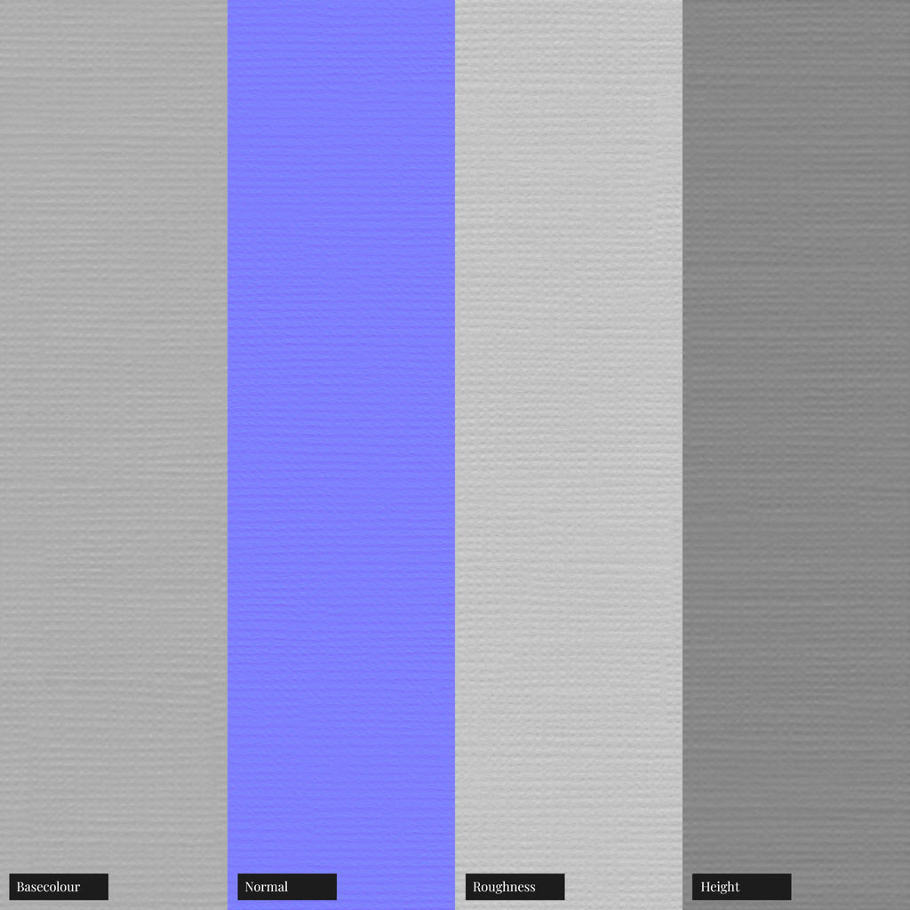 Circular Embossed Natural White Card PBR Texture - Example Scene Visualization | Superellipse