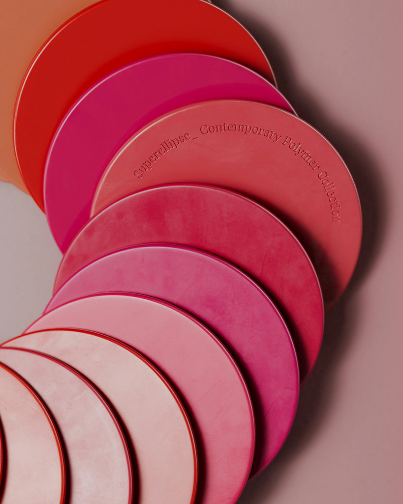 Racing Red Smudged Plastic PBR Texture - Example Scene Visualization | Superellipse