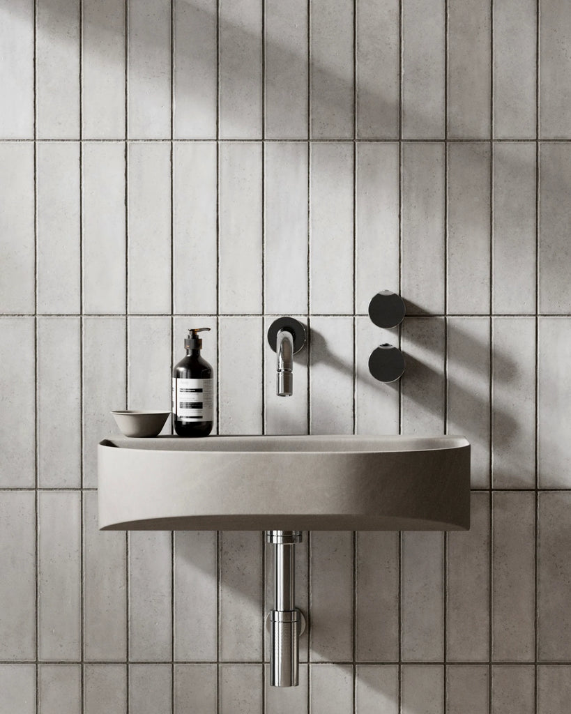 Hoxton Contemporary Gloss Stacked Tile PBR Texture - Example Scene Visualization | Superellipse