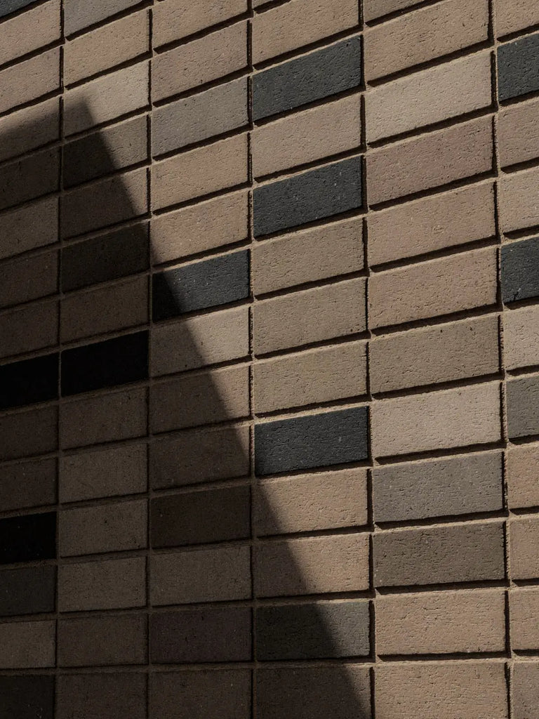 Slate Accent Architectural Stack Bond Brick PBR Texture - Example Scene Visualization | Superellipse