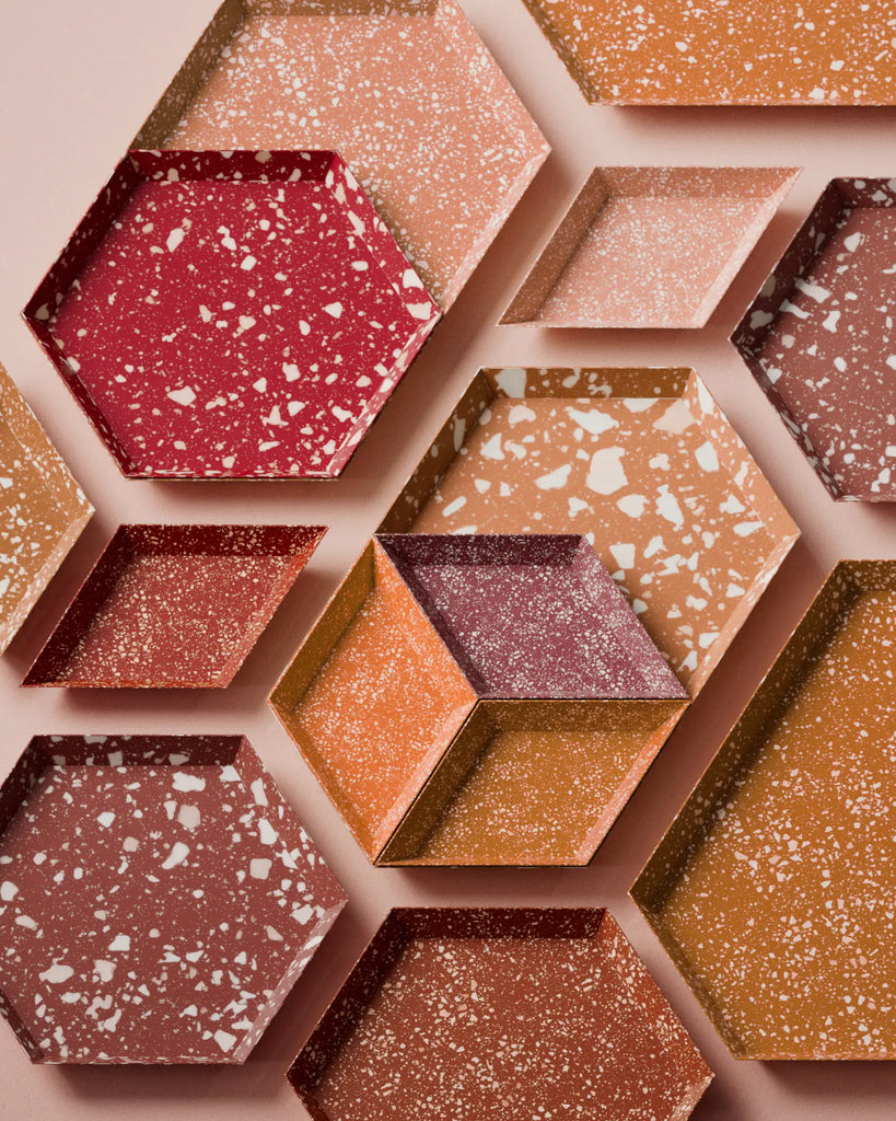 Rich Red Terrazzo Plastic PBR Texture - Example Scene Visualization | Superellipse