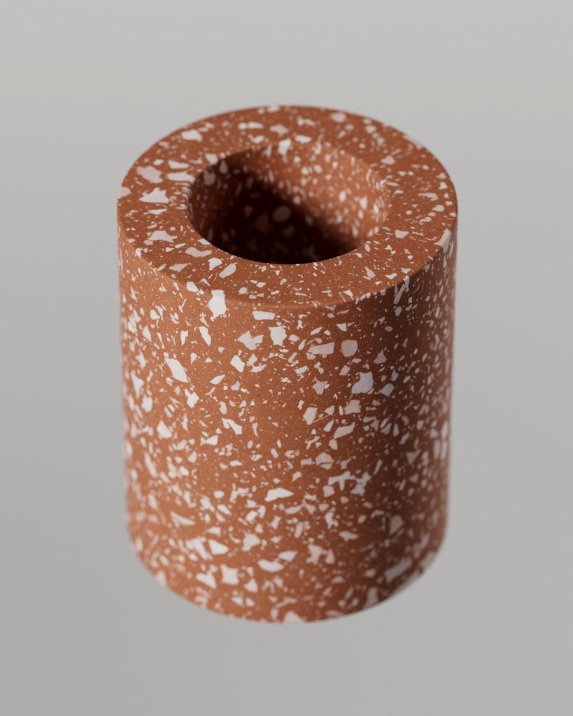 Red Ceramic Terrazzo Light Aggregates PBR Texture - Example Scene Visualization | Superellipse