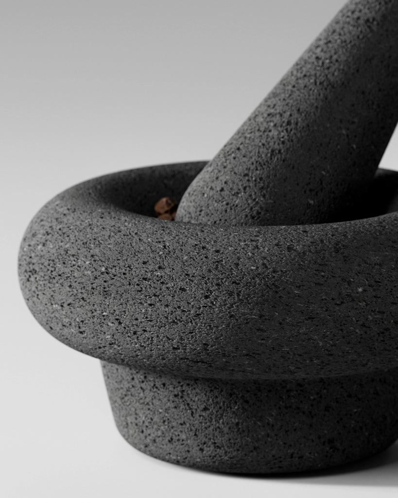 Vesicular Basalt Stone PBR Texture - Example Scene Visualization | Superellipse