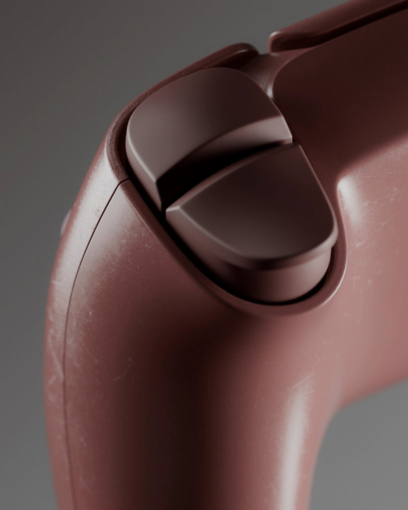 Mahogany Brown Heavily Damaged Plastic PBR Texture - Example Scene Visualization | Superellipse