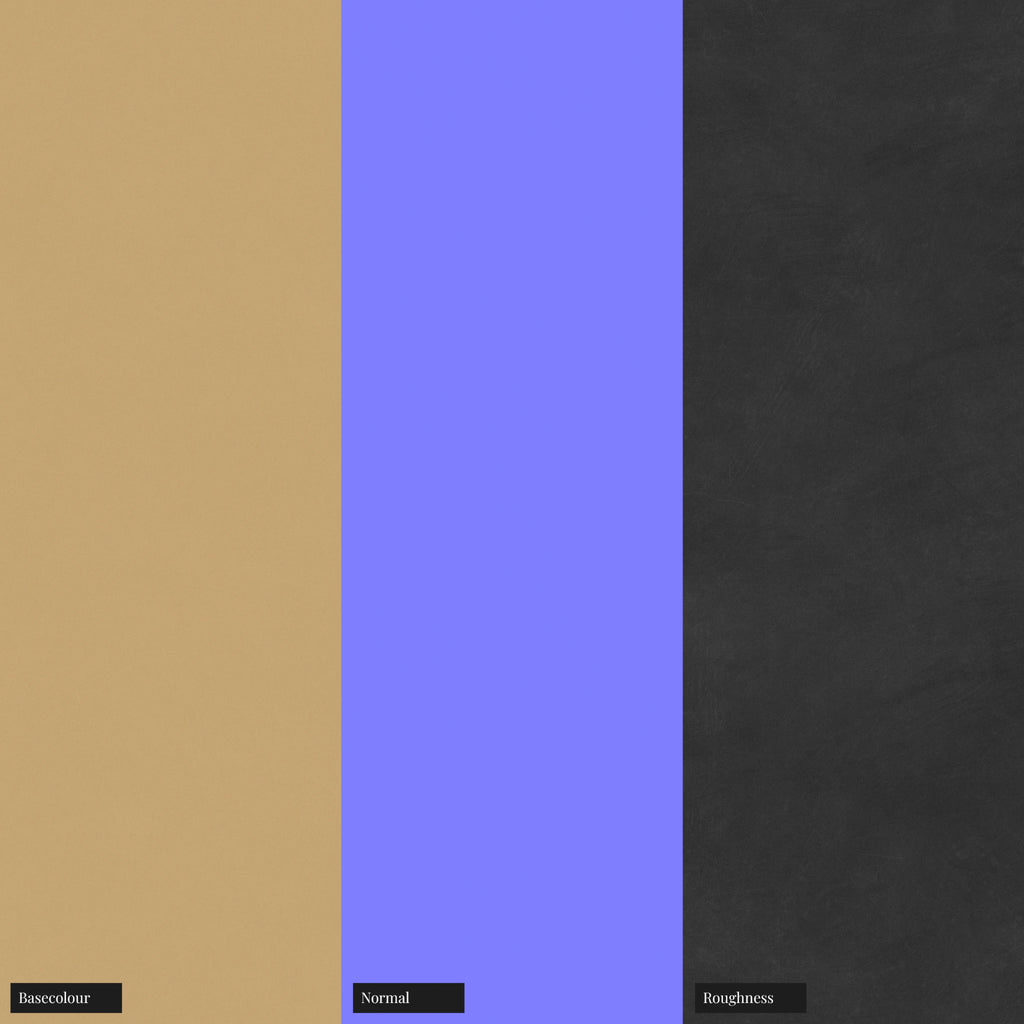 Cane Beige Gloss Finish Plastic PBR Texture - Example Scene Visualization | Superellipse