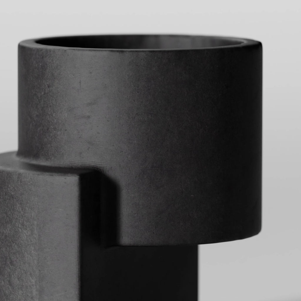 Black Pigmented Cast Concrete PBR Texture - Example Scene Visualization | Superellipse