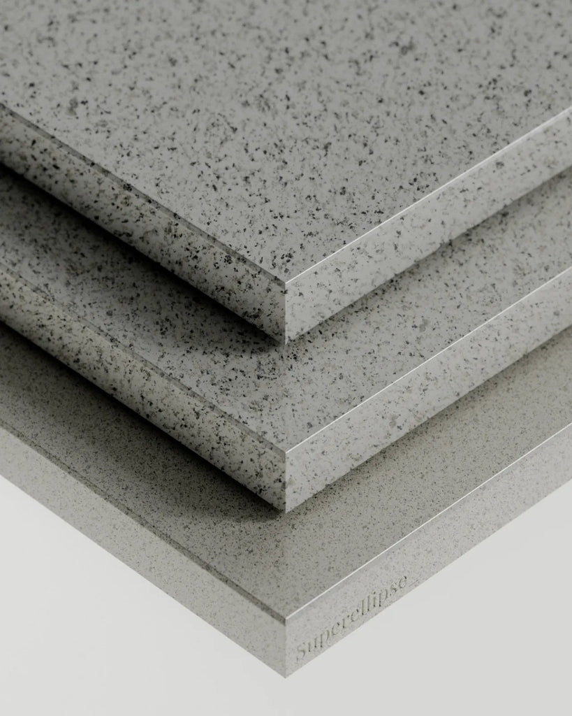 Siberian Sky Polished White Granite Slab PBR Texture - Example Scene Visualization | Superellipse