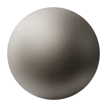Sandblasted Matte Titanium Metal PBR Texture - Sphere Swatch Preview | Superellipse