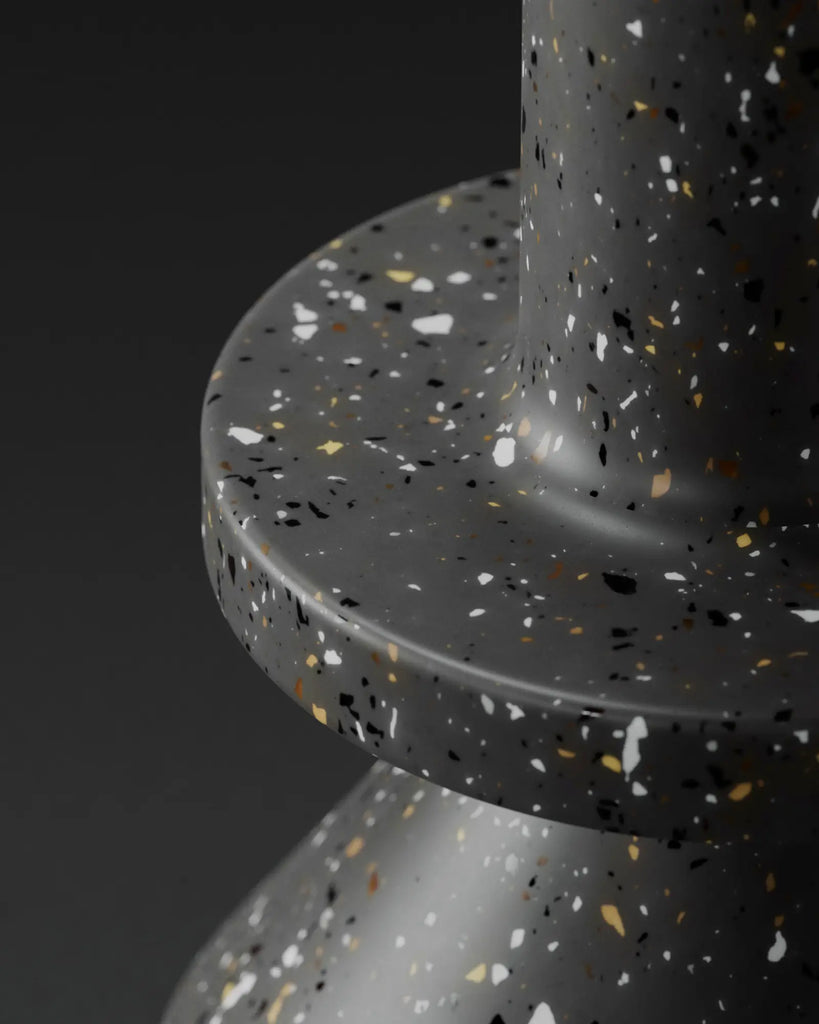 Deep Cocoa Recycled Terrazzo Plastic PBR Texture - Example Scene Visualization | Superellipse