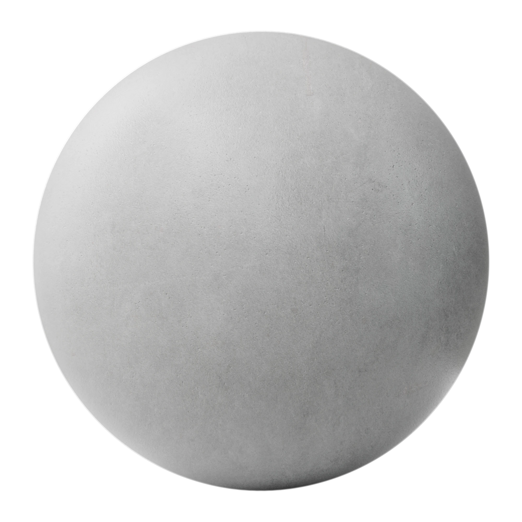Polished Textured Concrete PBR Texture - Sphere Swatch Preview | Superellipse