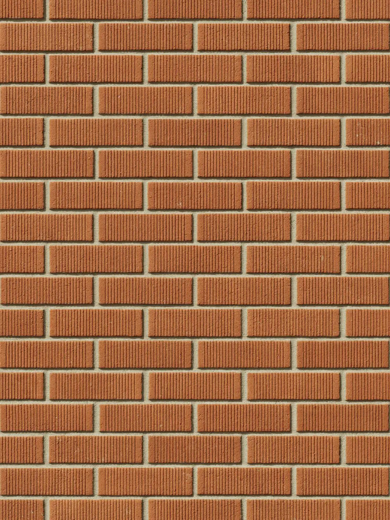 Grooved Boston Red Brick Running Bond PBR Texture - Example Scene Visualization | Superellipse