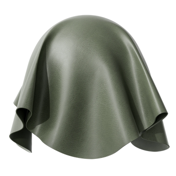 Racing Green Pebbled Leather PBR Texture - Sphere Swatch Preview | Superellipse