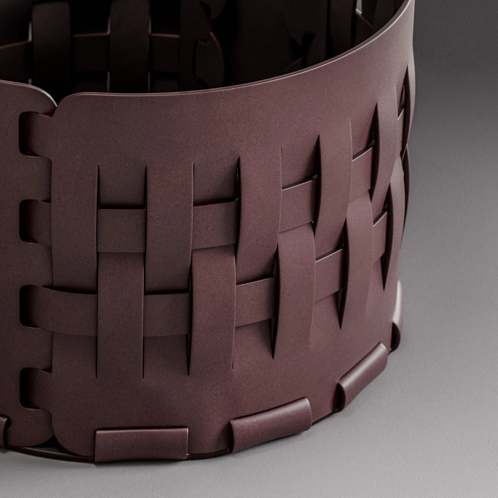 Burgundy Aniline Top Grain Leather PBR Texture - Example Scene Visualization | Superellipse