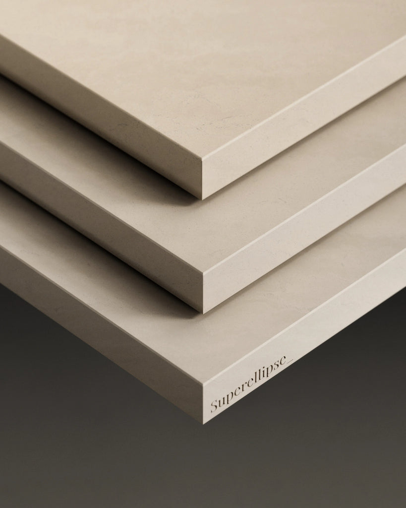 Matte Fine Travertine PBR Texture - Example Scene Visualization | Superellipse